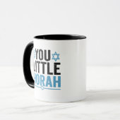 You Little Horah Hanukkah Funny Jewish Saying Gift マグカップ (正面左)