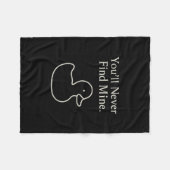 You’ll Never Find Mine Cruise Ducks Introverts Hid フリースブランケット (正面(横))