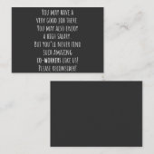 you’ll never find such amazing co-workers like us! 名刺 (正面/裏面)