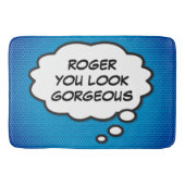 YOU LOOKゴージャスなおもしろいレトロ漫画ブックアーポップ・アートのト バスマット (正面)