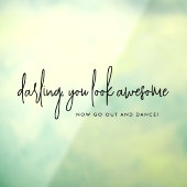 You Look 素晴らし Go Dance Blackのバ結婚スルーム ウィンドウサイン (シート3)