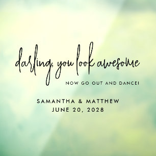 You Look 素晴らし Go Dance Blackのバ結婚スルーム ウィンドウサイン