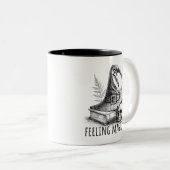 You Look Familiar Black Cat Feeling Magical Witch ツートーンマグカップ (正面右)