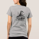 You Look Familiar Black Cat Feeling Magical Witch トライブレンドＴシャツ (裏面)