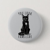 You Look Familiar Witches Black Cat 缶バッジ (正面)