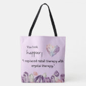 You look happier! Crystal therapy  トートバッグ (正面)