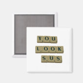 You Look SUSレターのタイル素晴らし引用文ギフト マグネット (正面/裏面)