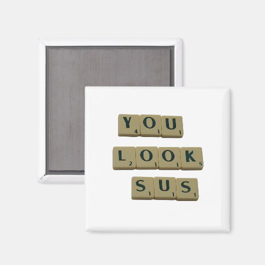 You Look SUSレターのタイル素晴らし引用文ギフト マグネット (正面/裏面)