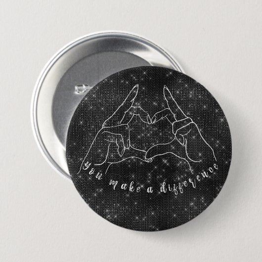 You Make a Difference引用文 缶バッジ (正面&裏面)