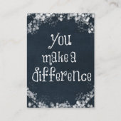 You Make a Difference クラシック引用文 エンクロージャーカード (正面)