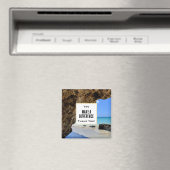 You make a Difference Tropicalビーチ写真 マグネット (インサイチュ (食洗機))