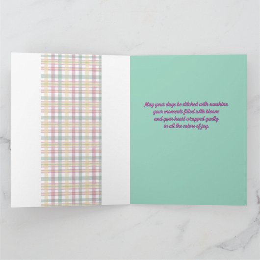 You Make Life Bloom Greeting Card カード (内部)