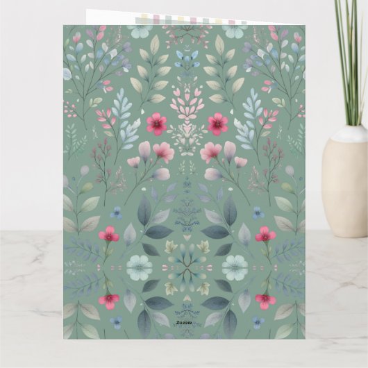 You Make Life Bloom Greeting Card カード (裏面)