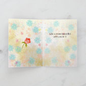 You Make Life Colorful – Hand Lettered Whimsical カード (内部)