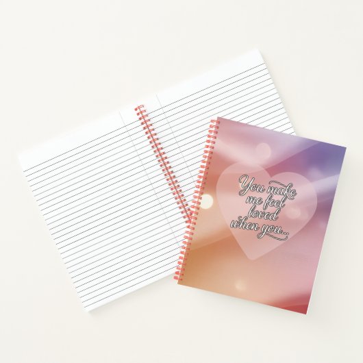 You Make Me Feel Loved ノートブック (内部)