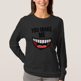 You Make Me Happyスマイルポジティブ愛やさしさH Tシャツ