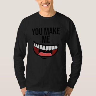You Make Me Happyスマイルポジティブ愛やさしさH Tシャツ