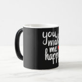 **YOU MAKE ME HAPPY** COFFEE MUG モーフィングマグカップ (正面左)
