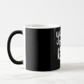 **YOU MAKE ME HAPPY** COFFEE MUG モーフィングマグカップ (左)
