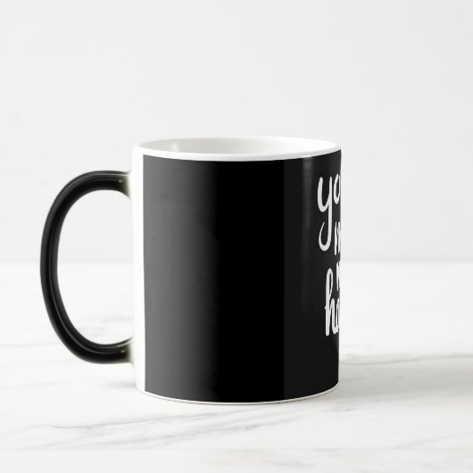 **YOU MAKE ME HAPPY** COFFEE MUG モーフィングマグカップ (左)