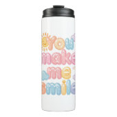 "You Make Me Smile" with Sun and Clouds タンブラー (正面)