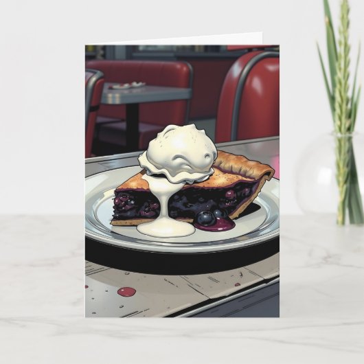 You Make Me so Happy | Blueberry Pie Pun カード (正面)