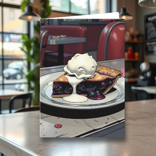 You Make Me so Happy | Blueberry Pie Pun カード