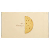 「You Make Me Whole」カスタマイズ可能なチーズことわざ 枕カバー (正面右)