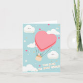 You Make My Data Float - Valentine サンキューカード (正面)