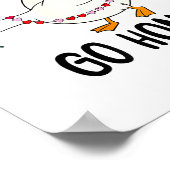 You Make My Heart Go Honk Funny Goose Valentine Sa ポスター (角)
