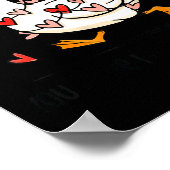 You Make My Heart Go Honk Funny Goose Valentine Sa ポスター (角)