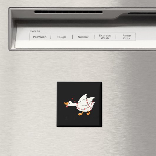 You Make My Heart Go Honk Goose Valentine マグネット (インサイチュ (食洗機))