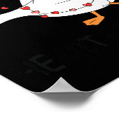 You Make My Heart Go Honk Valentine Cute Goose Coq ポスター (角)