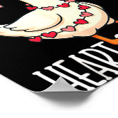 You Make My Heart Go Honk Valentine Goose ポスター (角)