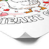 You Make My Heart Go Honk Valentine Goose Love Cou ポスター (角)