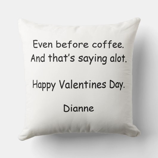 You Make My Heart Go Moo Funny Valentines Day クッション (裏面)