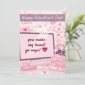 you make my heart go oops! 💗 Valentine's Card シーズンカード (スタンド正面)