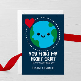 You Make My Heart Orbit Valentine's Day Card ノートカード