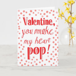 You Make My Heart Pop Valentines Day カード