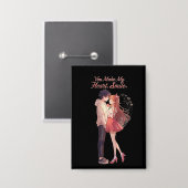 You Make My Heart Smile Anime Couple T-Shirt 缶バッジ (正面/裏面)