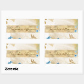 You Makes A Difference 長方形シール (シート)