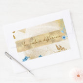 You Makes A Difference 長方形シール (封筒)