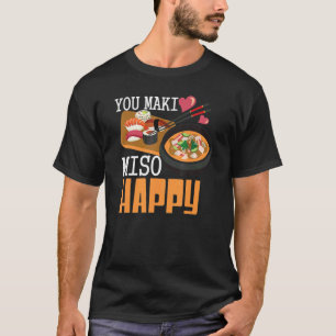 You Makiみそハッピー寿司日本の食 Tシャツ