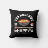 You Maki Miso Happy - Neule 日本の Cuteかわいい クッション (正面)
