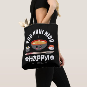 You Maki Miso Happy - Neule 日本の Cuteかわいい トートバッグ