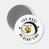 You Maki Myハートおもしろい Sushi Pun マグネット (正面/裏面)