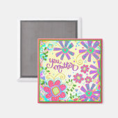 You Matterインスピレーションおもしろいトレンディーフローラ励まし マグネット (正面/裏面)