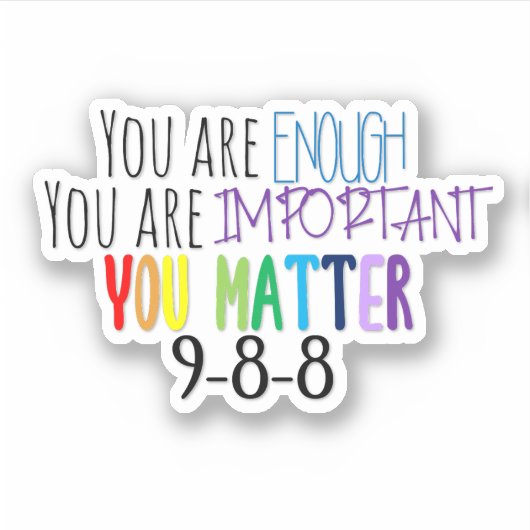 You Matterステッカー シール (正面)