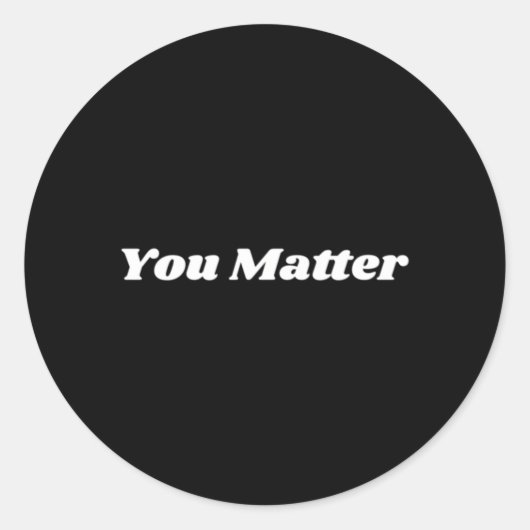 You Matterステートタルヘルス認識度 ラウンドシール (正面)