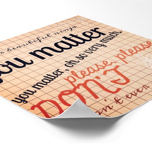 You Matterポスター ポスター (角)